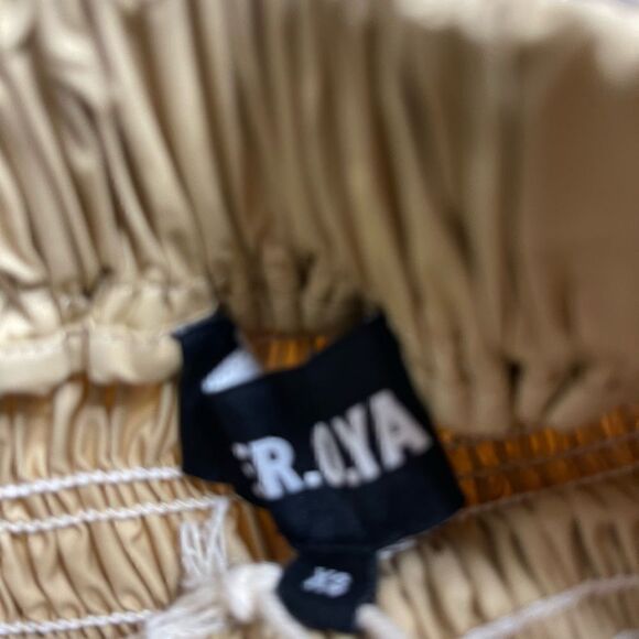 SER.O.YA BRUNA SMOCKED WAIST MINI SKIRT XS - Picture 7 of 7